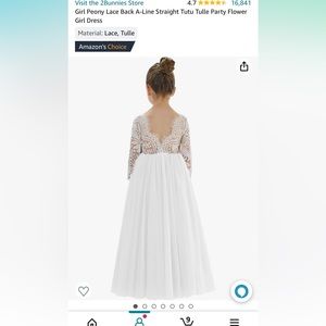 Flower girl lace dress